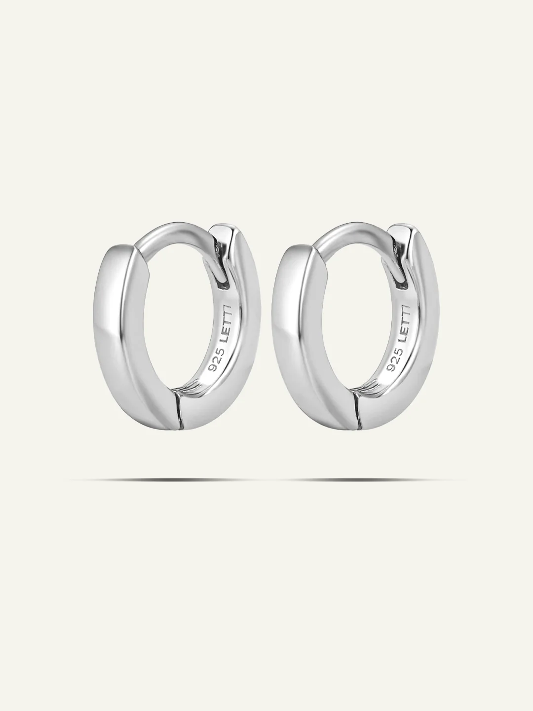 Ash Micro Huggie Hoop Earrings - Image 3