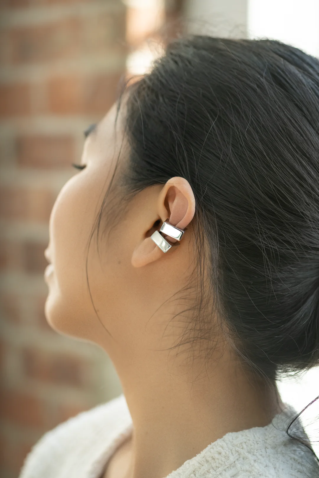 Jace Square Ear Cuff - Image 4