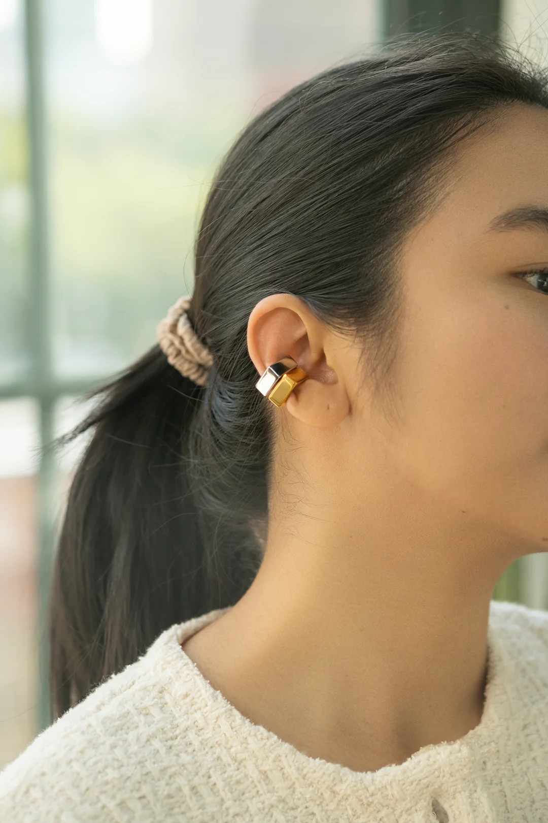 Jace Square Ear Cuff - Image 7