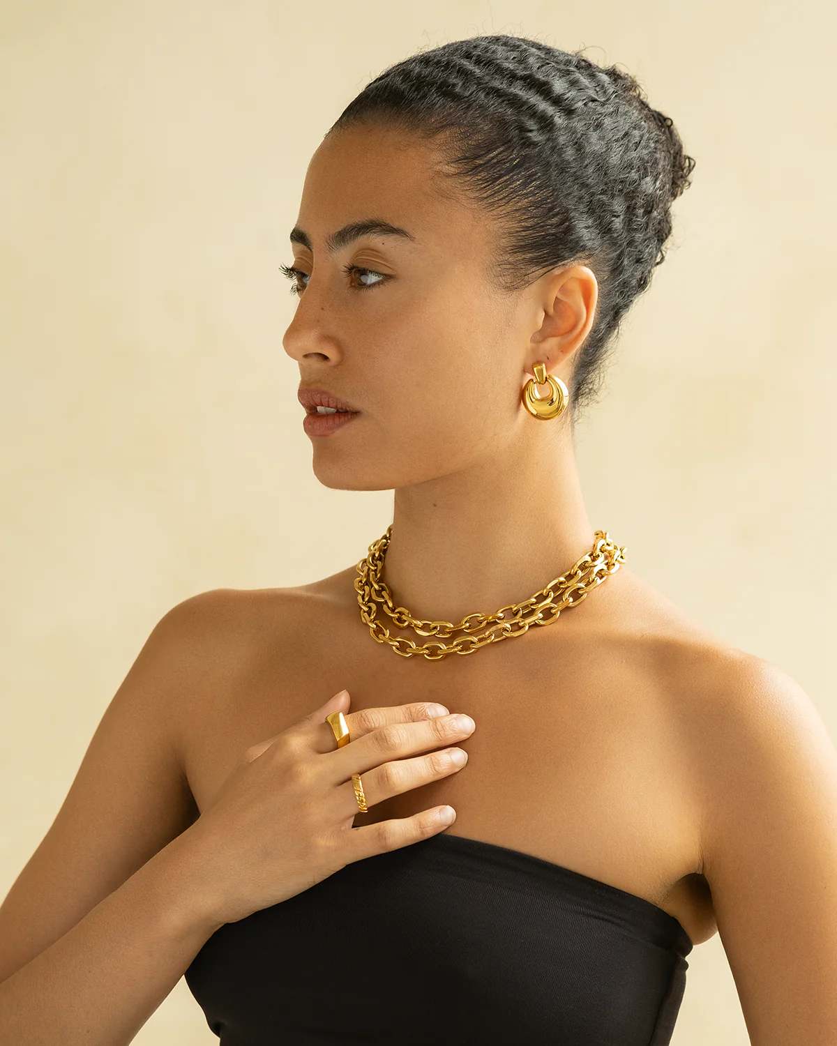 Sena Moon Drop Earrings - Image 5