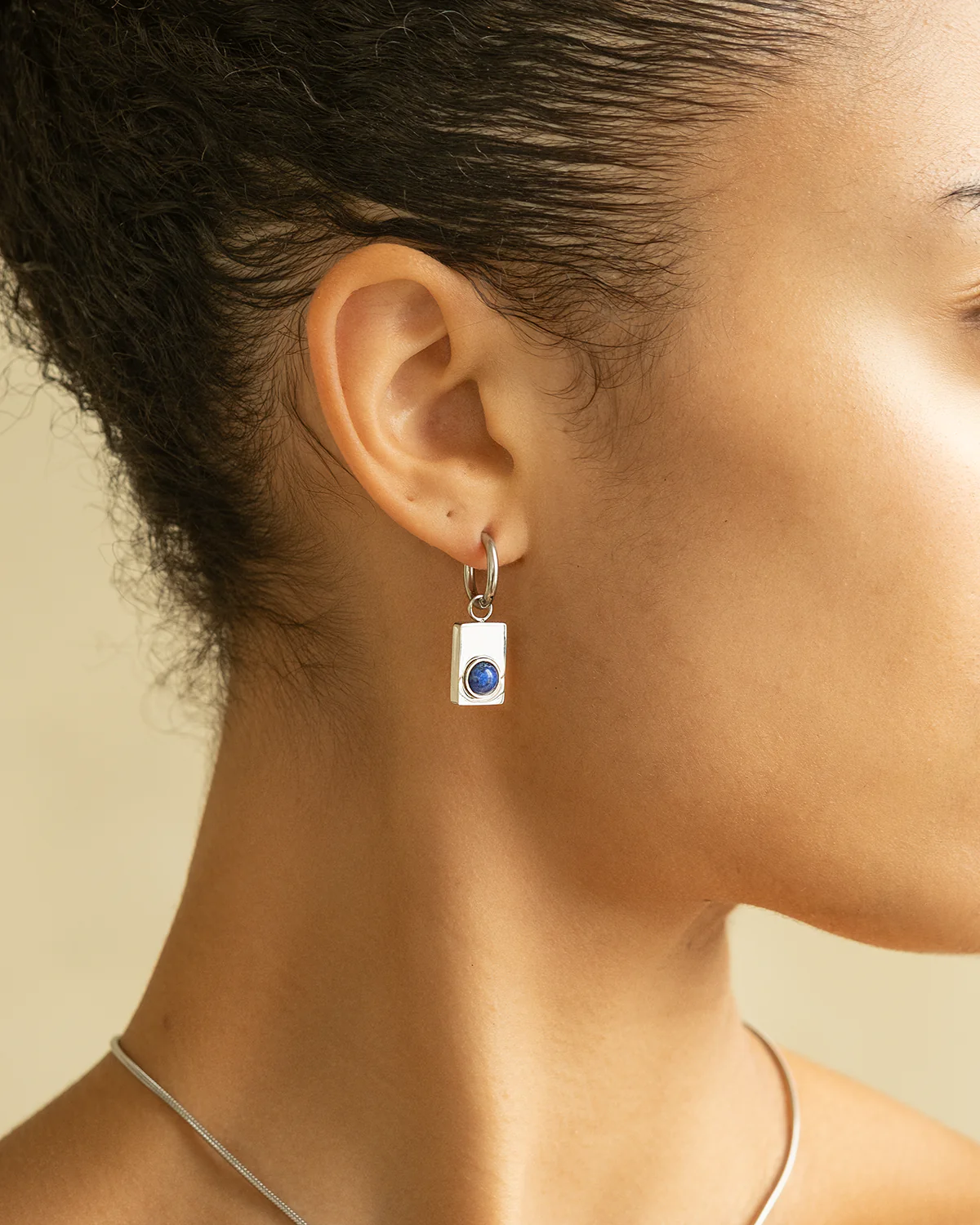 Soluna Lapis Lazuli Earrings - Image 4