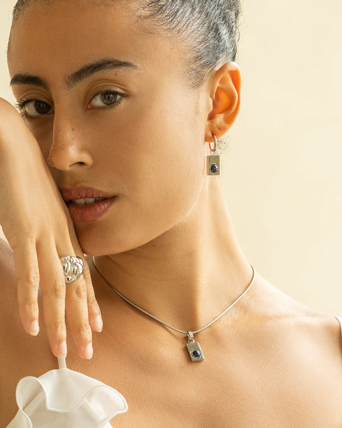 Soluna Lapis Lazuli Earrings - Image 7